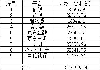 网贷、信用卡欠款将近26万，今天跟家人坦白了，终于如释重负