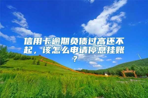 信用卡逾期负债过高还不起，该怎么申请停息挂账？