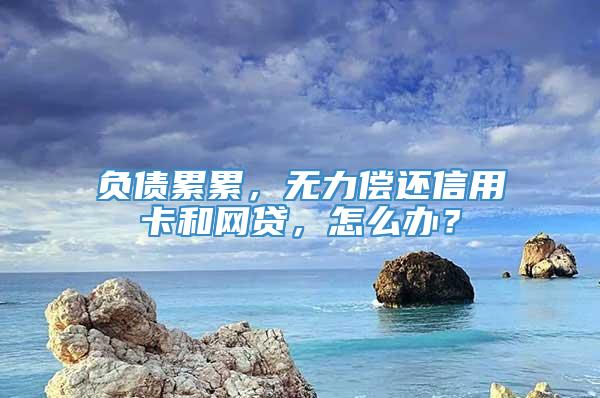 负债累累，无力偿还信用卡和网贷，怎么办？