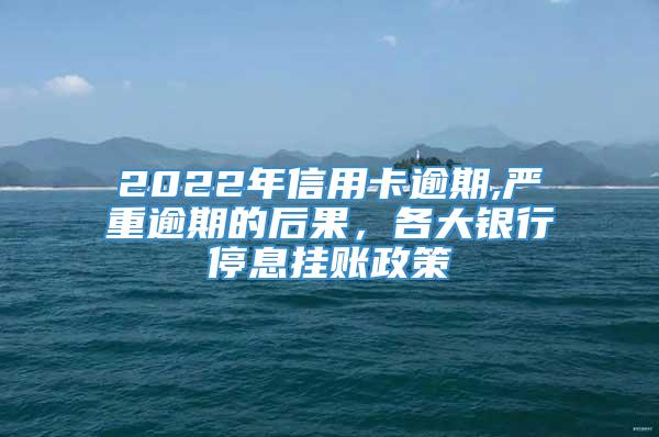 2022年信用卡逾期,严重逾期的后果，各大银行停息挂账政策