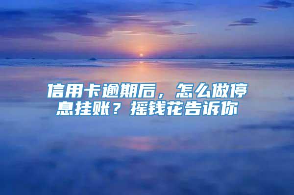 信用卡逾期后，怎么做停息挂账？摇钱花告诉你