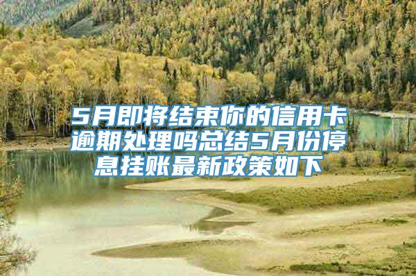 5月即将结束你的信用卡逾期处理吗总结5月份停息挂账最新政策如下