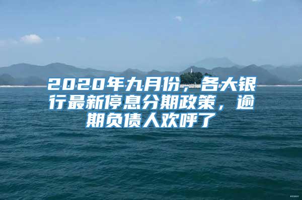 2020年九月份，各大银行最新停息分期政策，逾期负债人欢呼了