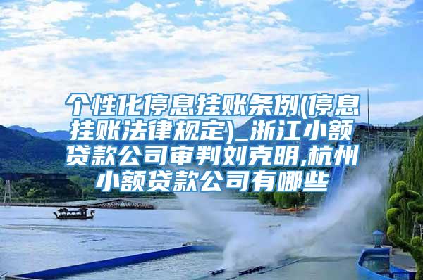 个性化停息挂账条例(停息挂账法律规定)_浙江小额贷款公司审判刘克明,杭州小额贷款公司有哪些