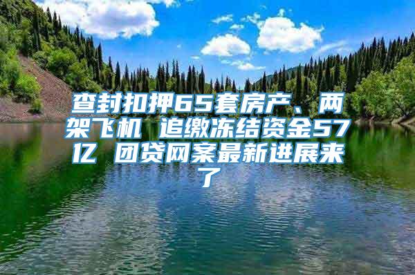 查封扣押65套房产、两架飞机 追缴冻结资金57亿 团贷网案最新进展来了