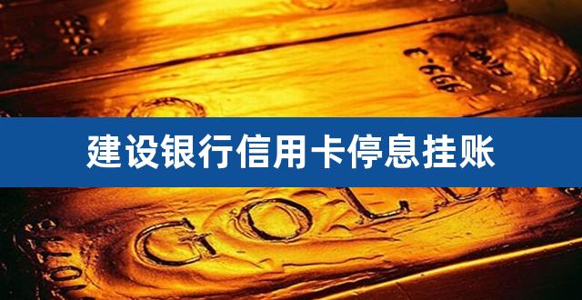 建设银行信用卡停息挂账（建行信用卡停息挂账申请办法） 