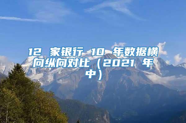 12 家银行 10 年数据横向纵向对比（2021 年中）