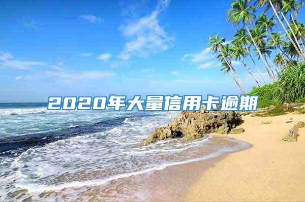 2020年大量信用卡逾期