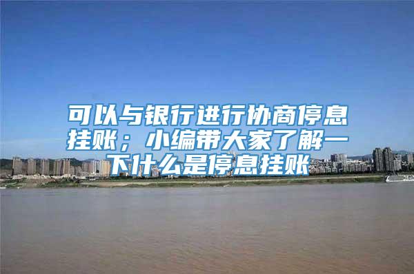 可以与银行进行协商停息挂账；小编带大家了解一下什么是停息挂账