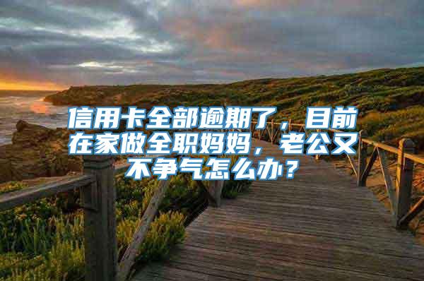 信用卡全部逾期了，目前在家做全职妈妈，老公又不争气怎么办？