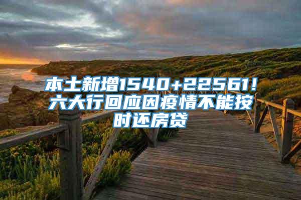 本土新增1540+22561！六大行回应因疫情不能按时还房贷→