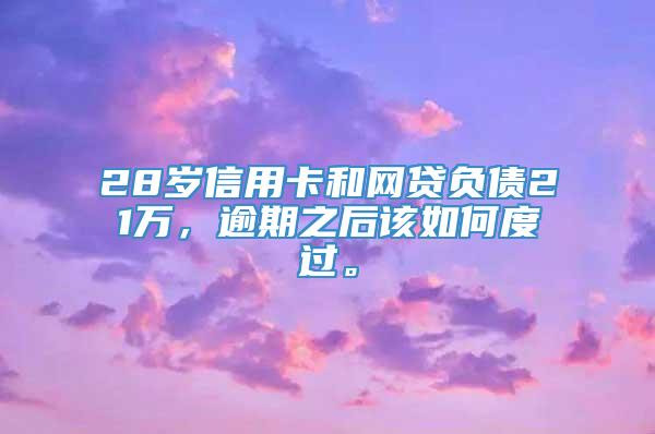 28岁信用卡和网贷负债21万，逾期之后该如何度过。