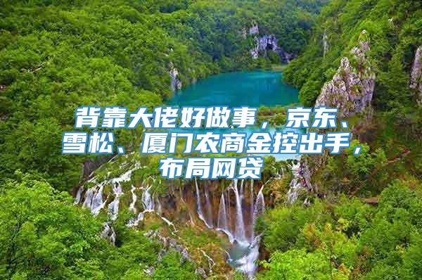 背靠大佬好做事，京东、雪松、厦门农商金控出手，布局网贷