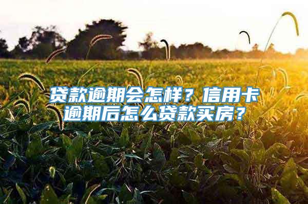 贷款逾期会怎样？信用卡逾期后怎么贷款买房？