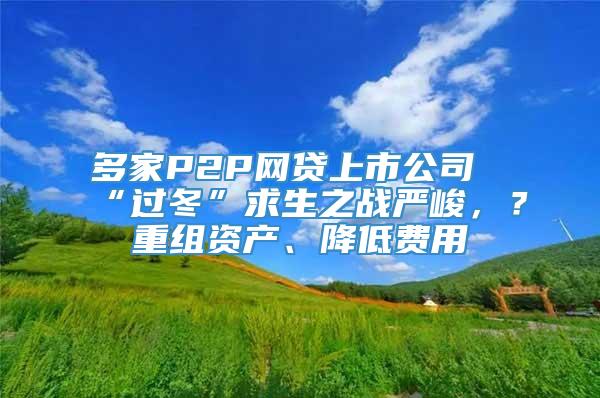 多家P2P网贷上市公司“过冬”求生之战严峻，？重组资产、降低费用