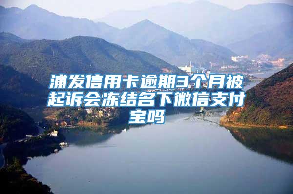 浦发信用卡逾期3个月被起诉会冻结名下微信支付宝吗