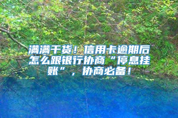 满满干货！信用卡逾期后怎么跟银行协商“停息挂账”，协商必备！