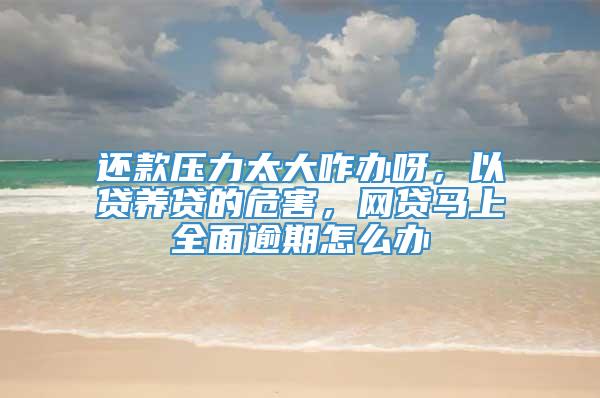 还款压力太大咋办呀，以贷养贷的危害，网贷马上全面逾期怎么办