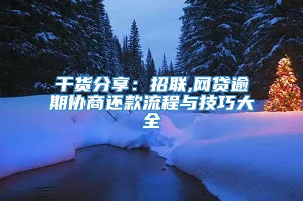 干货分享：招联,网贷逾期协商还款流程与技巧大全