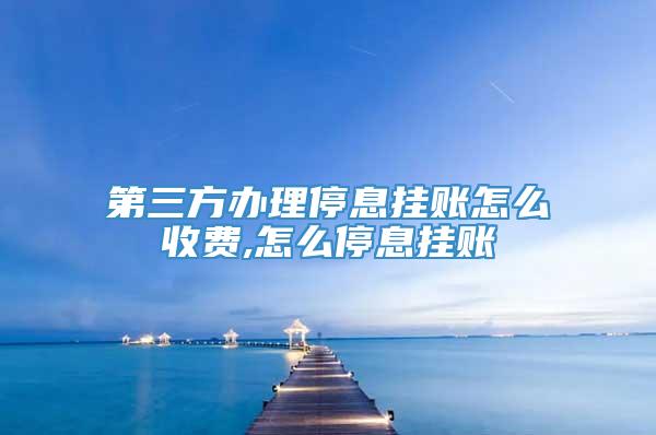 第三方办理停息挂账怎么收费,怎么停息挂账