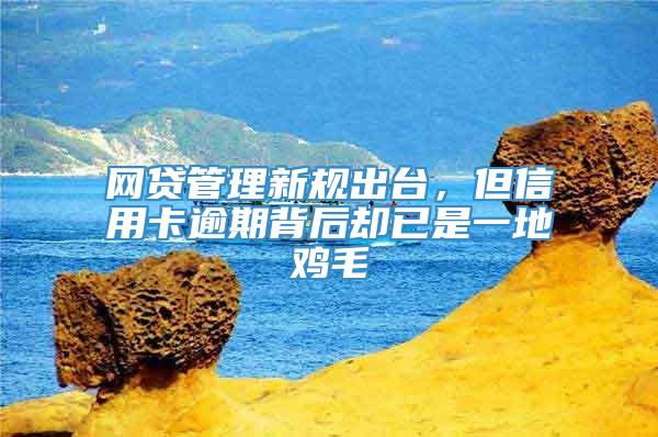 网贷管理新规出台，但信用卡逾期背后却已是一地鸡毛