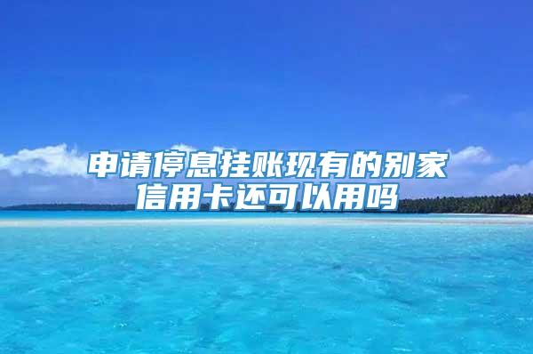 申请停息挂账现有的别家信用卡还可以用吗