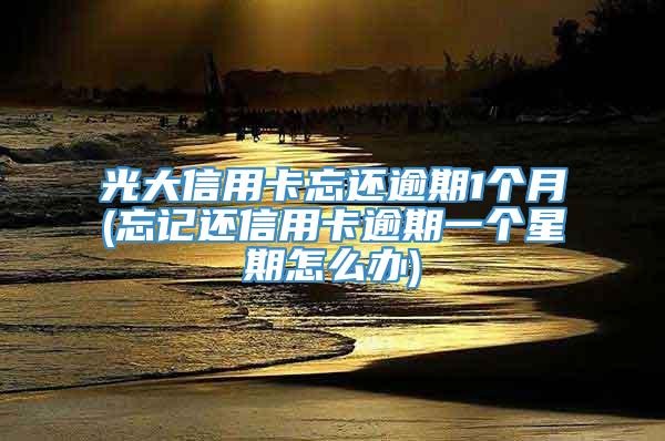 光大信用卡忘还逾期1个月(忘记还信用卡逾期一个星期怎么办)