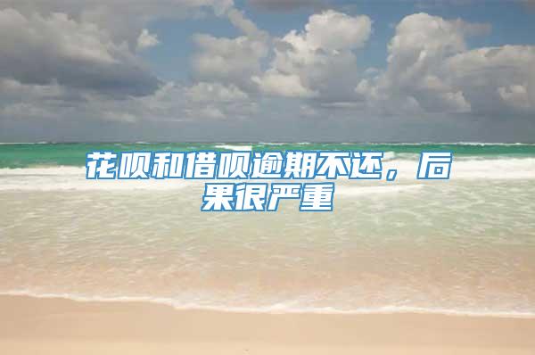 花呗和借呗逾期不还，后果很严重
