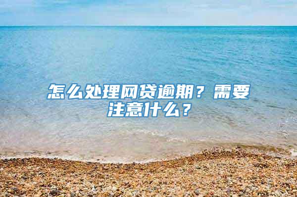 怎么处理网贷逾期？需要注意什么？