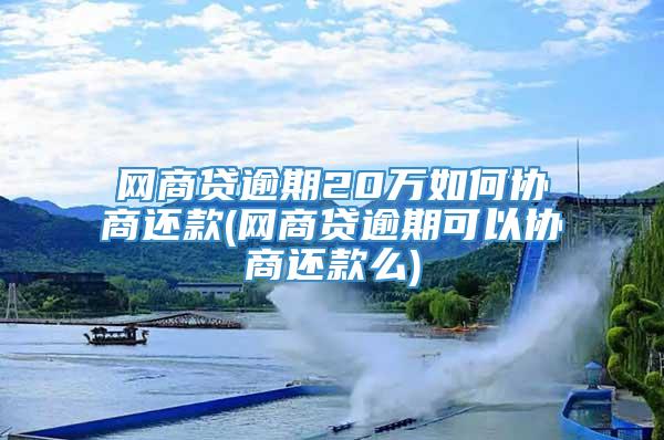 网商贷逾期20万如何协商还款(网商贷逾期可以协商还款么)