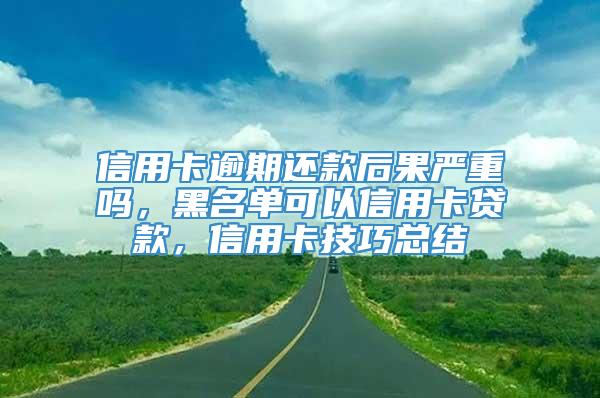 信用卡逾期还款后果严重吗，黑名单可以信用卡贷款，信用卡技巧总结