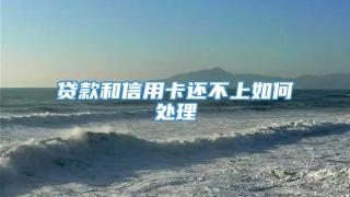 贷款和信用卡还不上如何处理