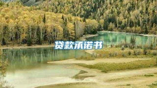 贷款承诺书