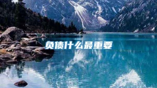 负债什么最重要