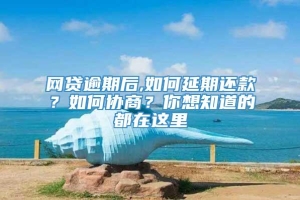 网贷逾期后,如何延期还款？如何协商？你想知道的都在这里