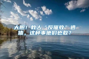 大胆！教人“反催收”逃债，这种事他们也敢？