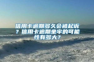 信用卡逾期多久会被起诉？信用卡逾期坐牢的可能性有多大？