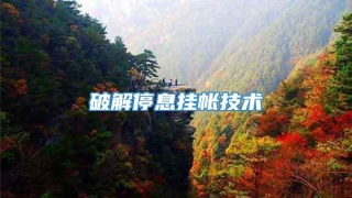 破解停息挂帐技术