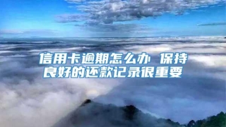信用卡逾期怎么办 保持良好的还款记录很重要