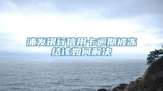 浦发银行信用卡逾期被冻结该如何解决