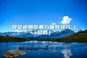 网贷逾期反暴力催收技巧（总概）