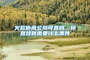 欠款协商公司可靠吗，停息挂账需要什么条件