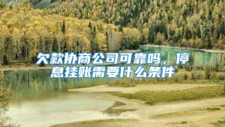 欠款协商公司可靠吗，停息挂账需要什么条件