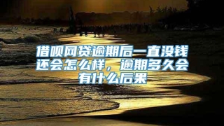 借呗网贷逾期后一直没钱还会怎么样，逾期多久会有什么后果
