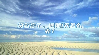 贷款忘了，逾期1天怎么办？