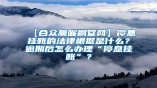 【合众赢喔刷官网】停息挂账的法律根据是什么?逾期后怎么办理“停息挂账”?