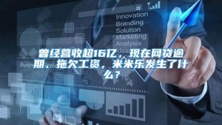 曾经营收超16亿，现在网贷逾期、拖欠工资，米米乐发生了什么？