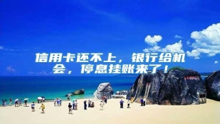 信用卡还不上,银行给机会,停息挂账来了!