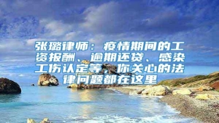张璐律师:疫情期间的工资报酬、逾期还贷、感染工伤认定等,你关心的法律问题都在这里