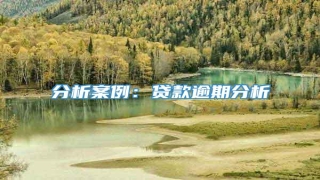 分析案例:贷款逾期分析